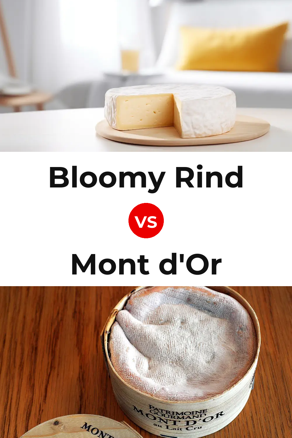 Bloomy Rind Cheese vs Mont d'Or Cheese Pinterest comparison