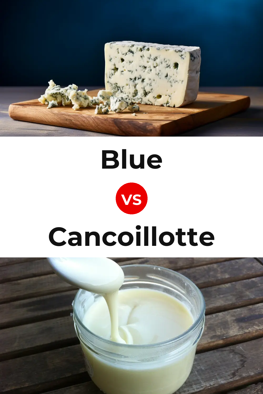 Blue Cheese vs Cancoillotte Cheese Pinterest comparison