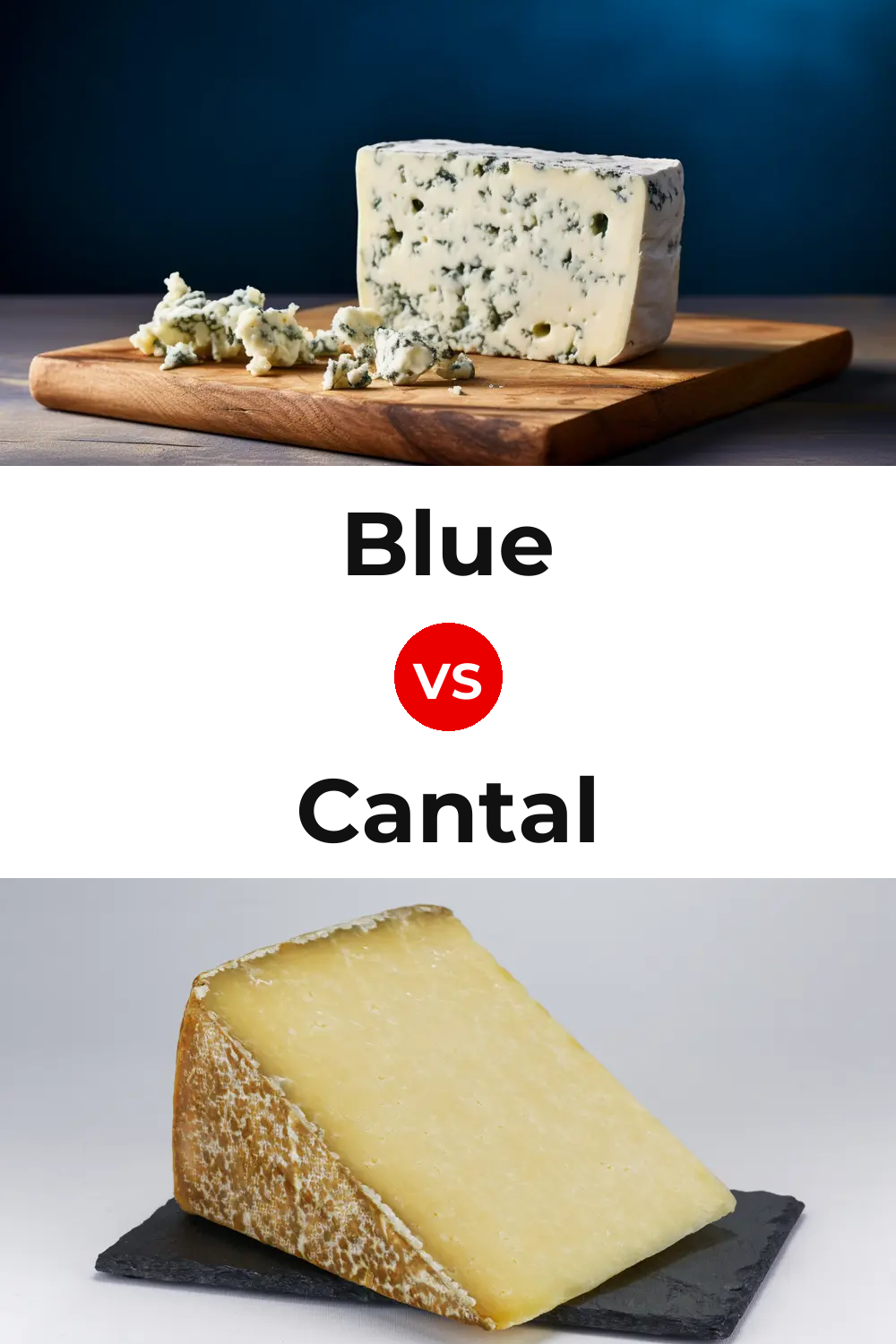 Blue Cheese vs Cantal Cheese Pinterest comparison