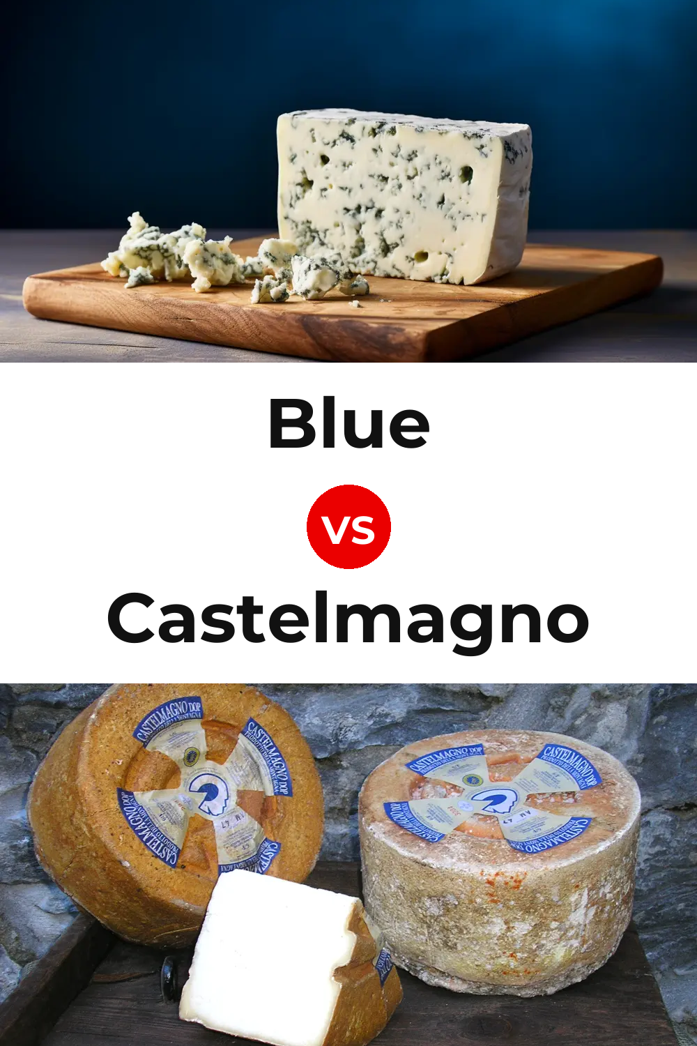 Blue Cheese vs Castelmagno Cheese Pinterest comparison