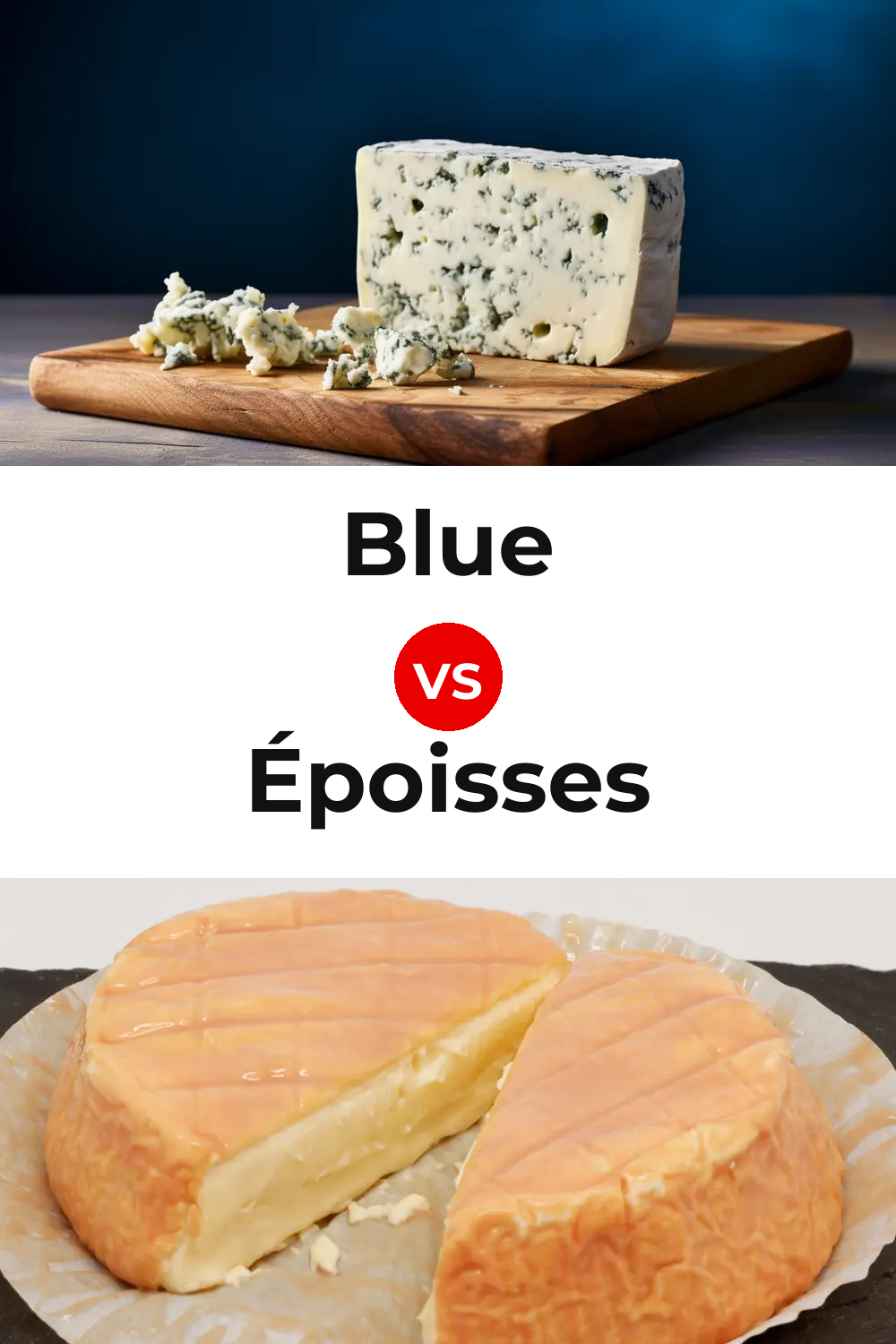 Blue Cheese vs Époisses Cheese Pinterest comparison