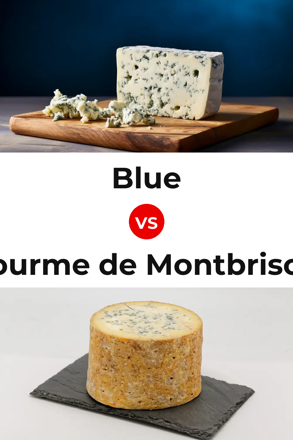 Blue Cheese vs Fourme de Montbrison Cheese Pinterest comparison