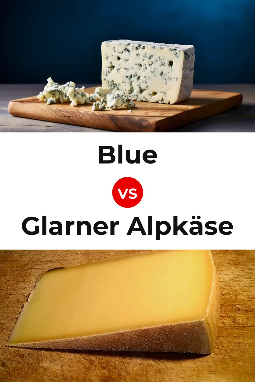 Blue Cheese vs Glarner Alpkäse Cheese Pinterest comparison