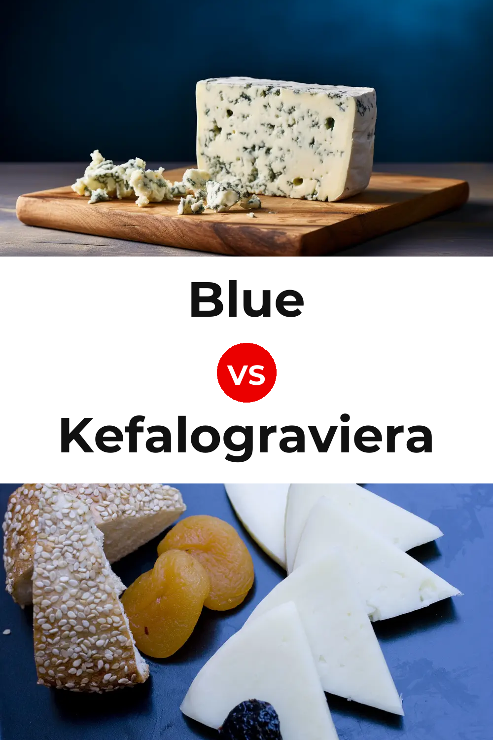 Blue Cheese vs Kefalograviera Cheese Pinterest comparison