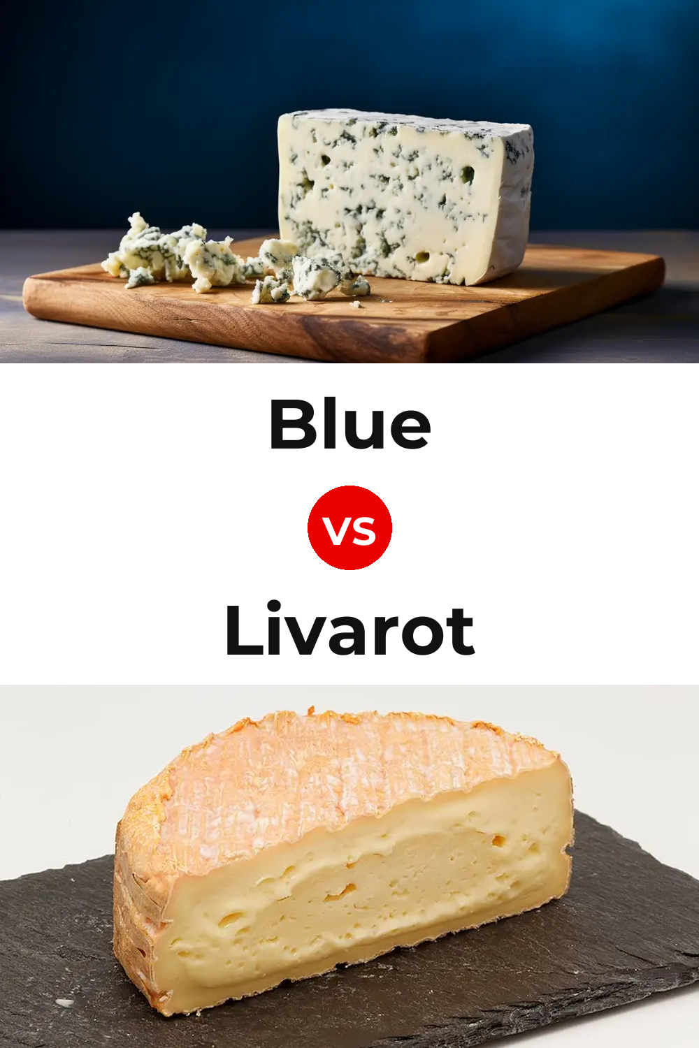 Blue Cheese vs Livarot Cheese Pinterest comparison