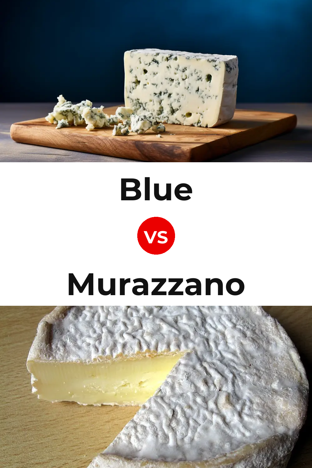 Blue Cheese vs Murazzano Cheese Pinterest comparison