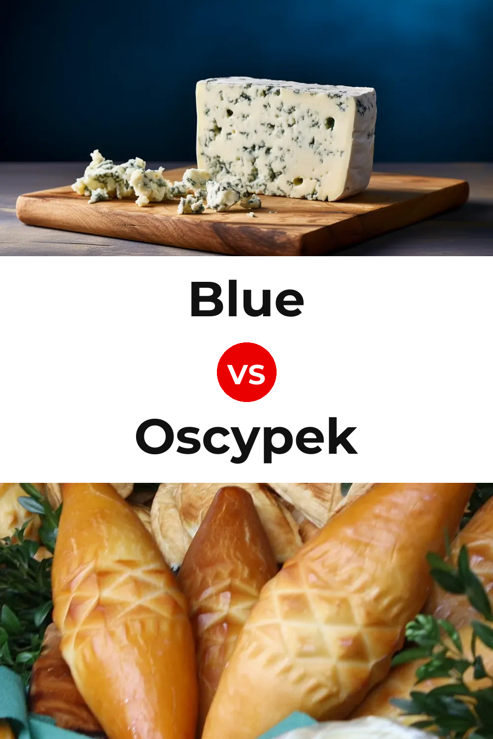 Blue Cheese vs Oscypek Cheese Pinterest comparison