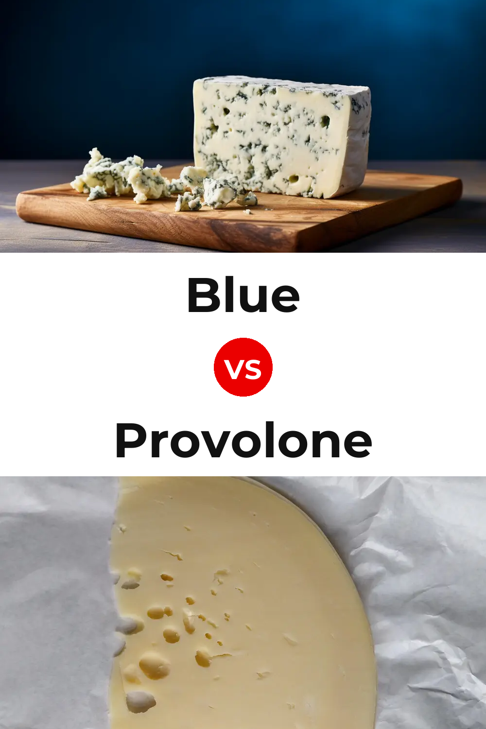 Blue Cheese vs Provolone Cheese Pinterest comparison