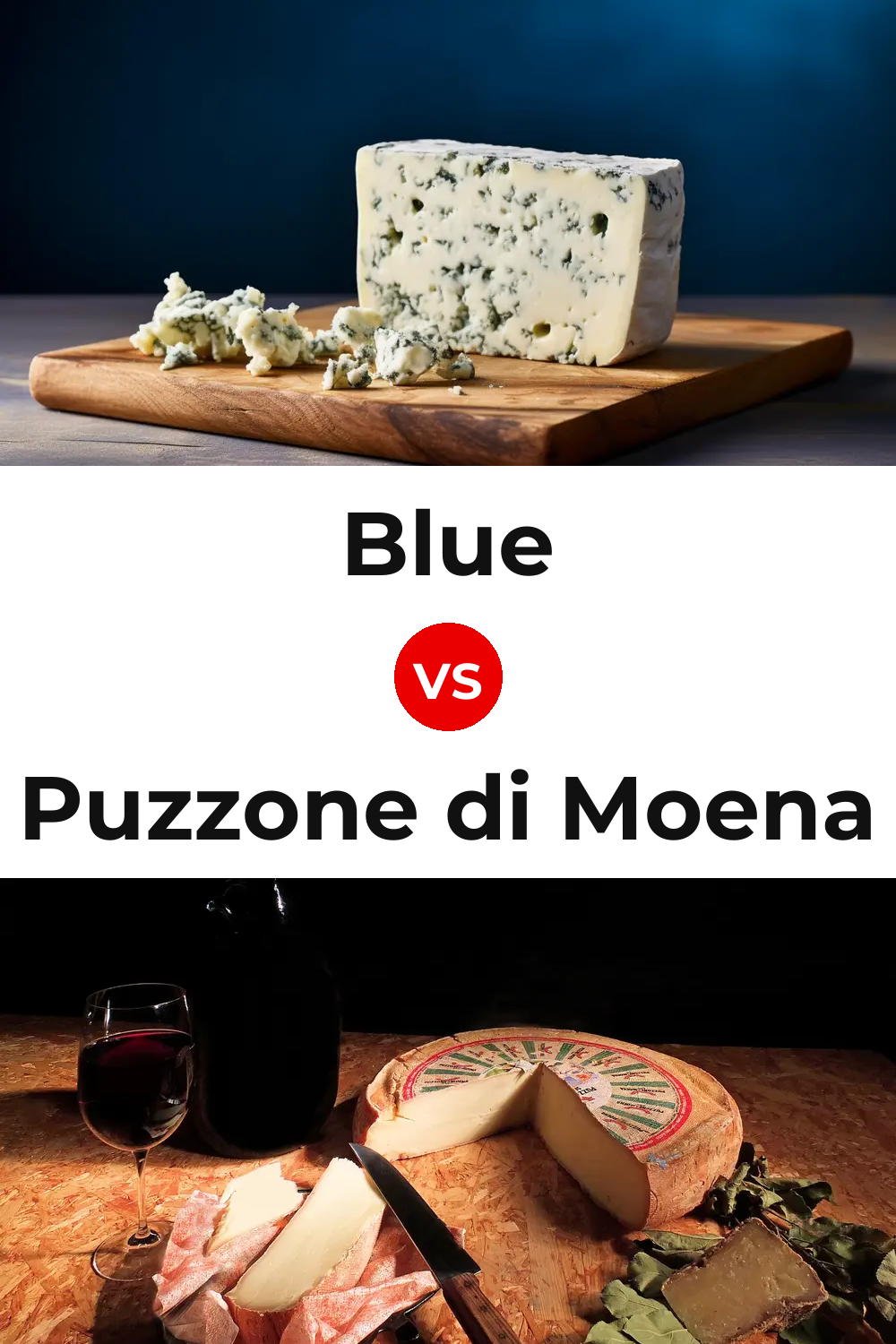 Blue Cheese vs Puzzone di Moena Cheese Pinterest comparison
