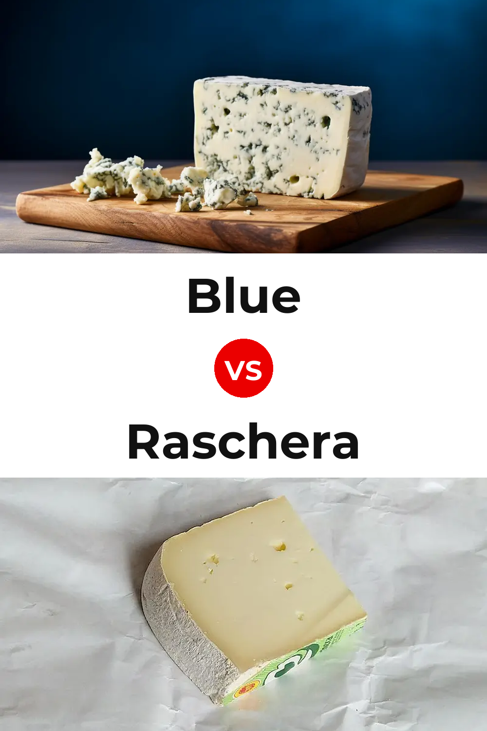 Blue Cheese vs Raschera Cheese Pinterest comparison