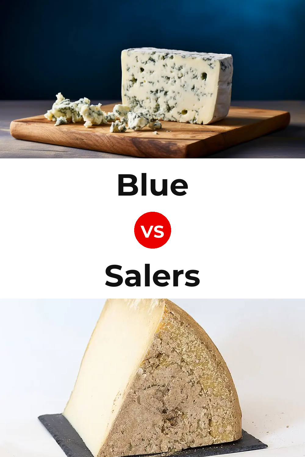 Blue Cheese vs Salers Cheese Pinterest comparison