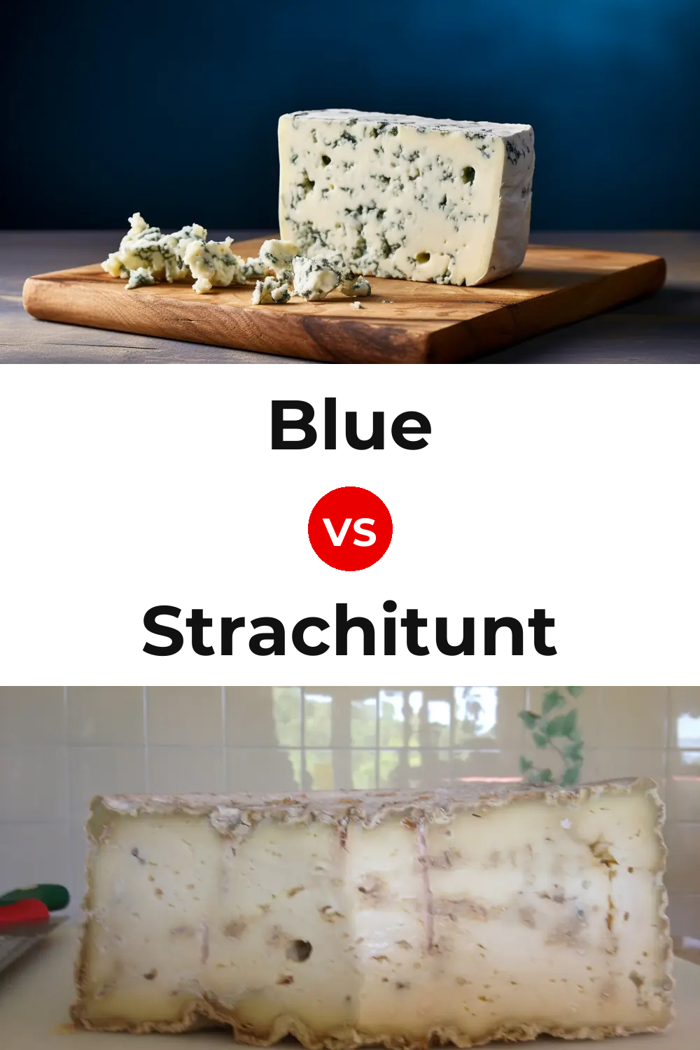 Blue Cheese vs Strachitunt Cheese Pinterest comparison