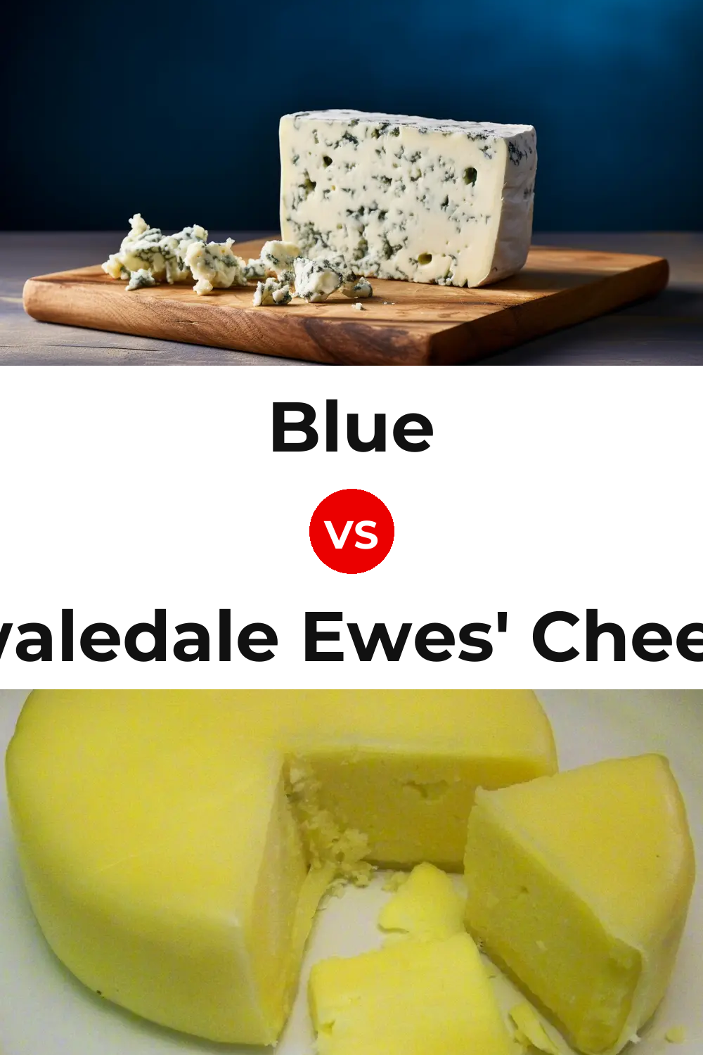 Blue Cheese vs Swaledale Ewes' Cheese Pinterest comparison
