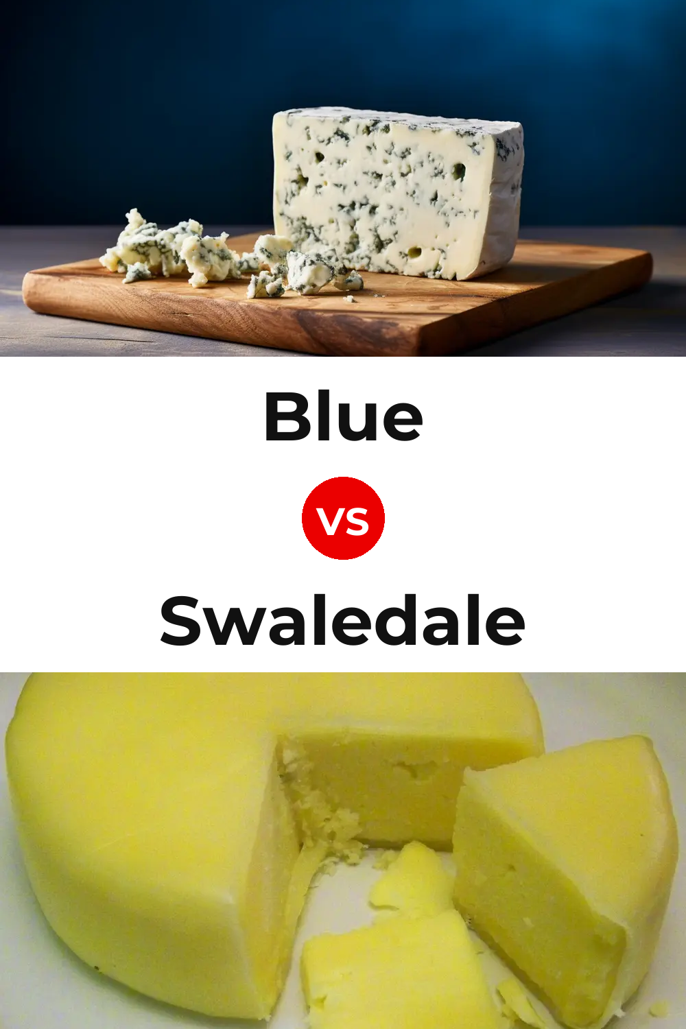 Blue Cheese vs Swaledale Cheese Pinterest comparison
