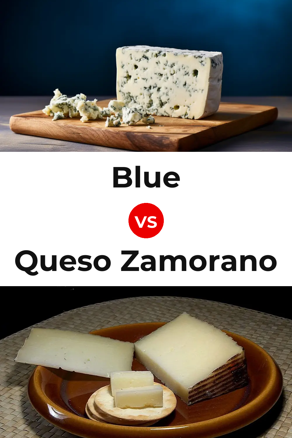 Blue Cheese vs Queso Zamorano Pinterest comparison
