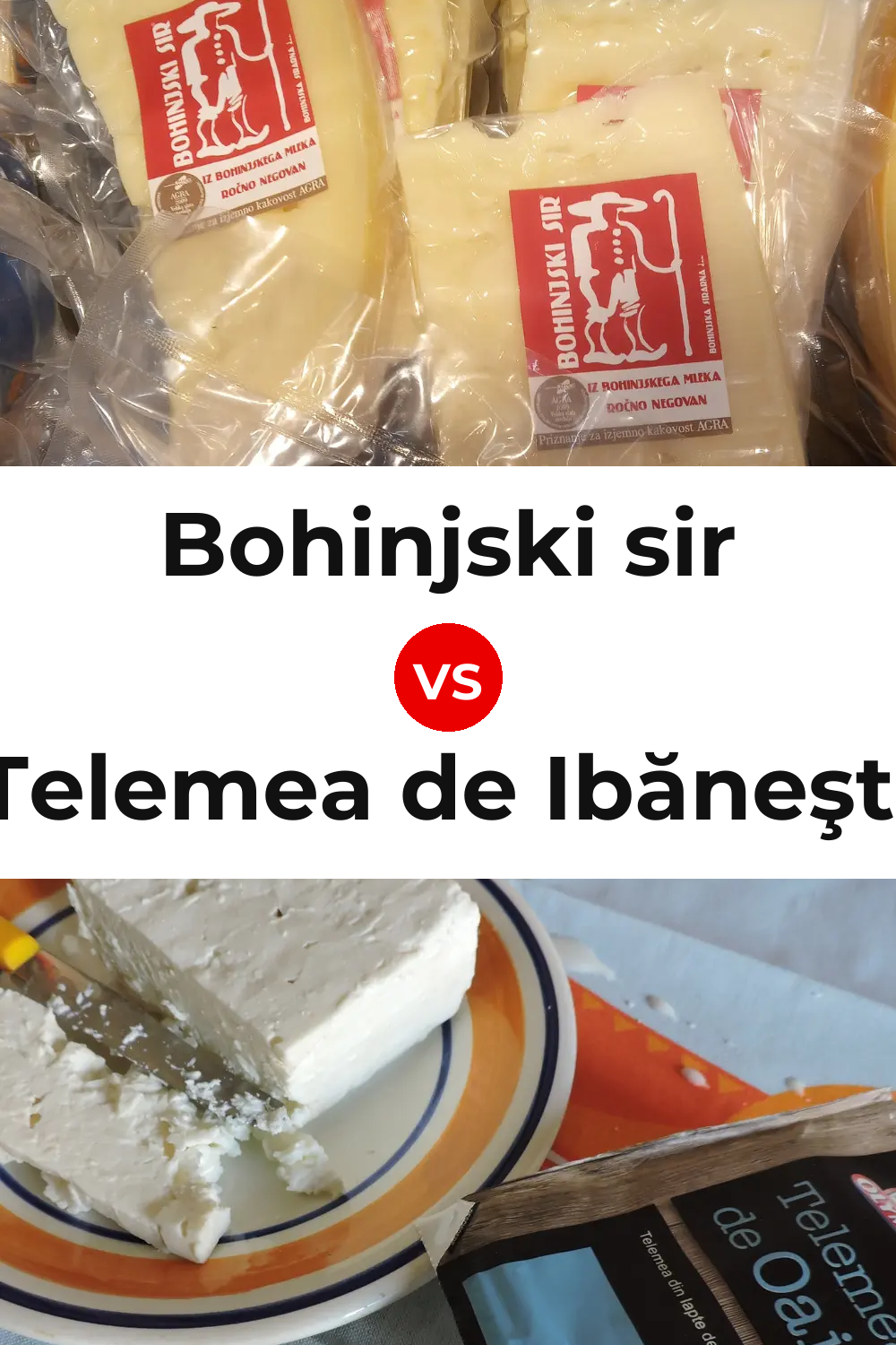 Bohinjski sir Cheese vs Telemea de Ibăneşti Cheese Pinterest comparison