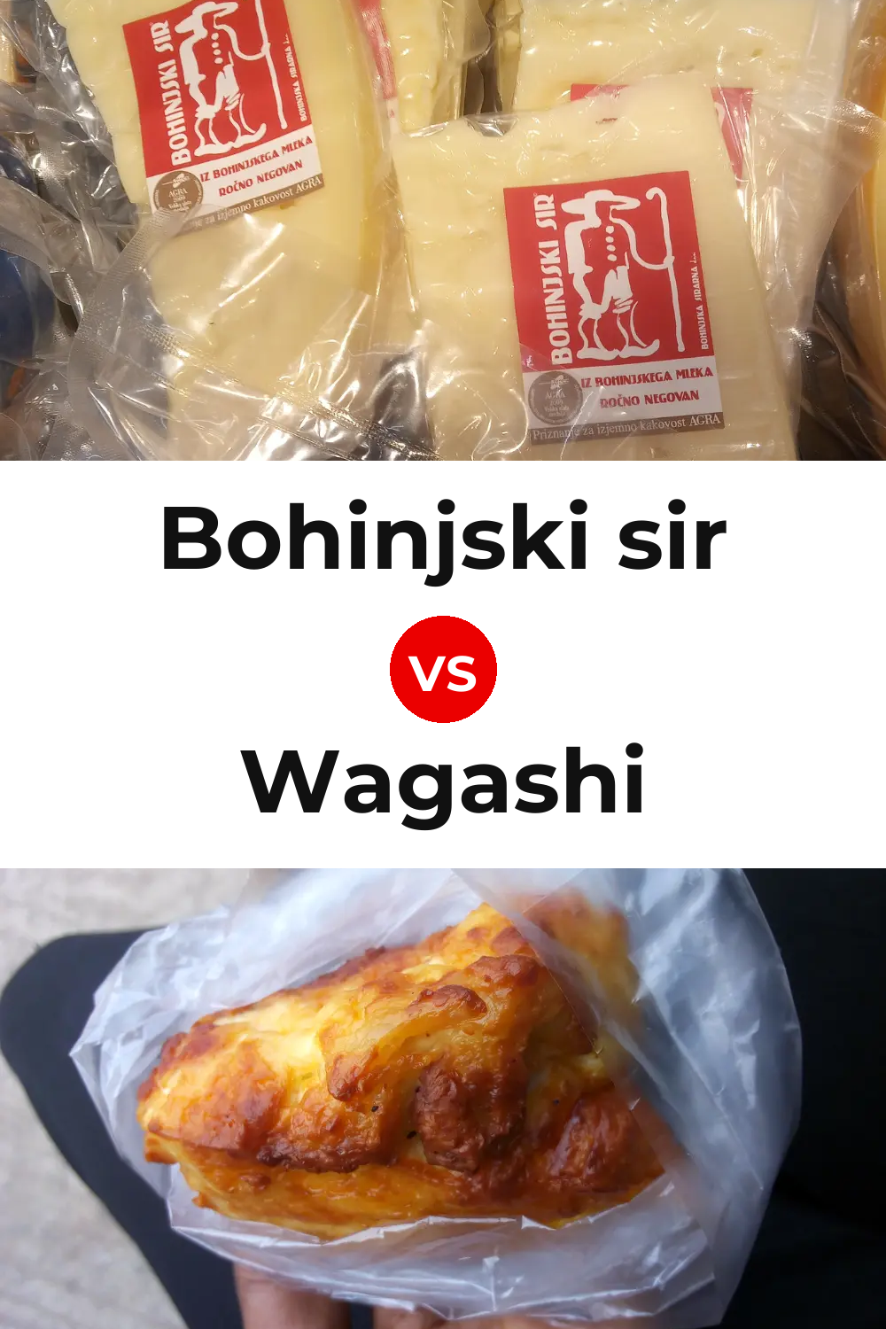 Bohinjski sir Cheese vs Wagashi Cheese Pinterest comparison