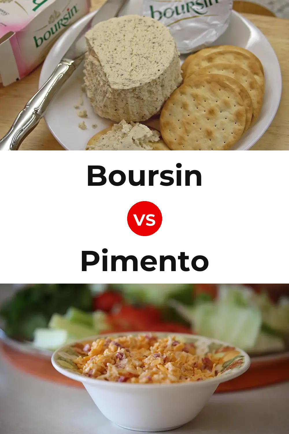 Boursin Cheese vs Pimento Cheese Pinterest comparison
