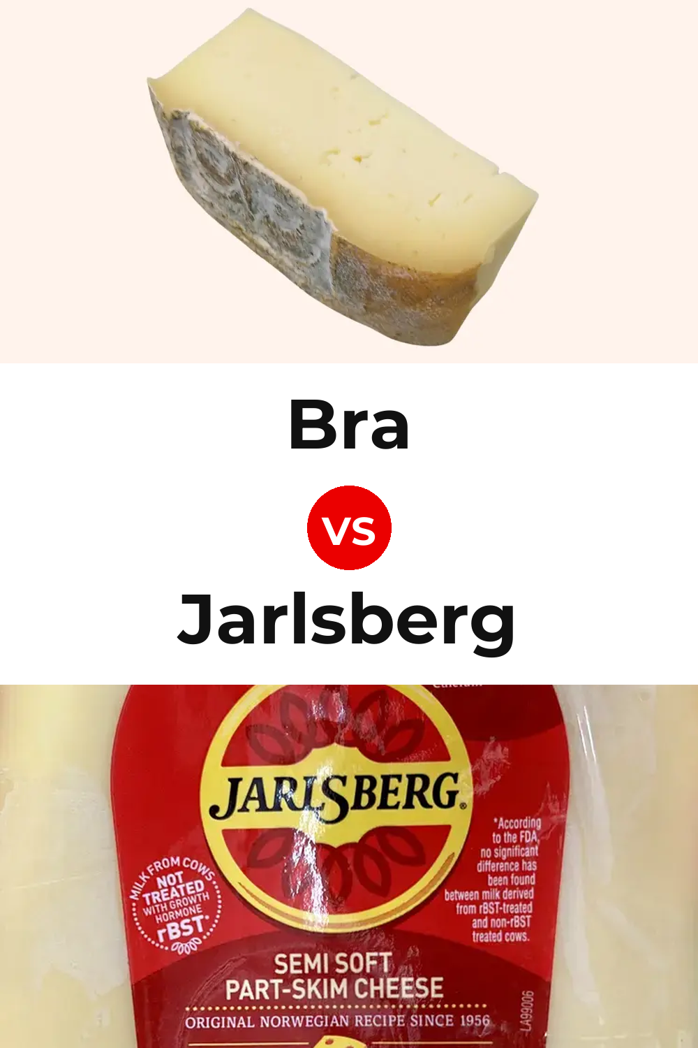 Bra Cheese vs Jarlsberg Cheese Pinterest comparison
