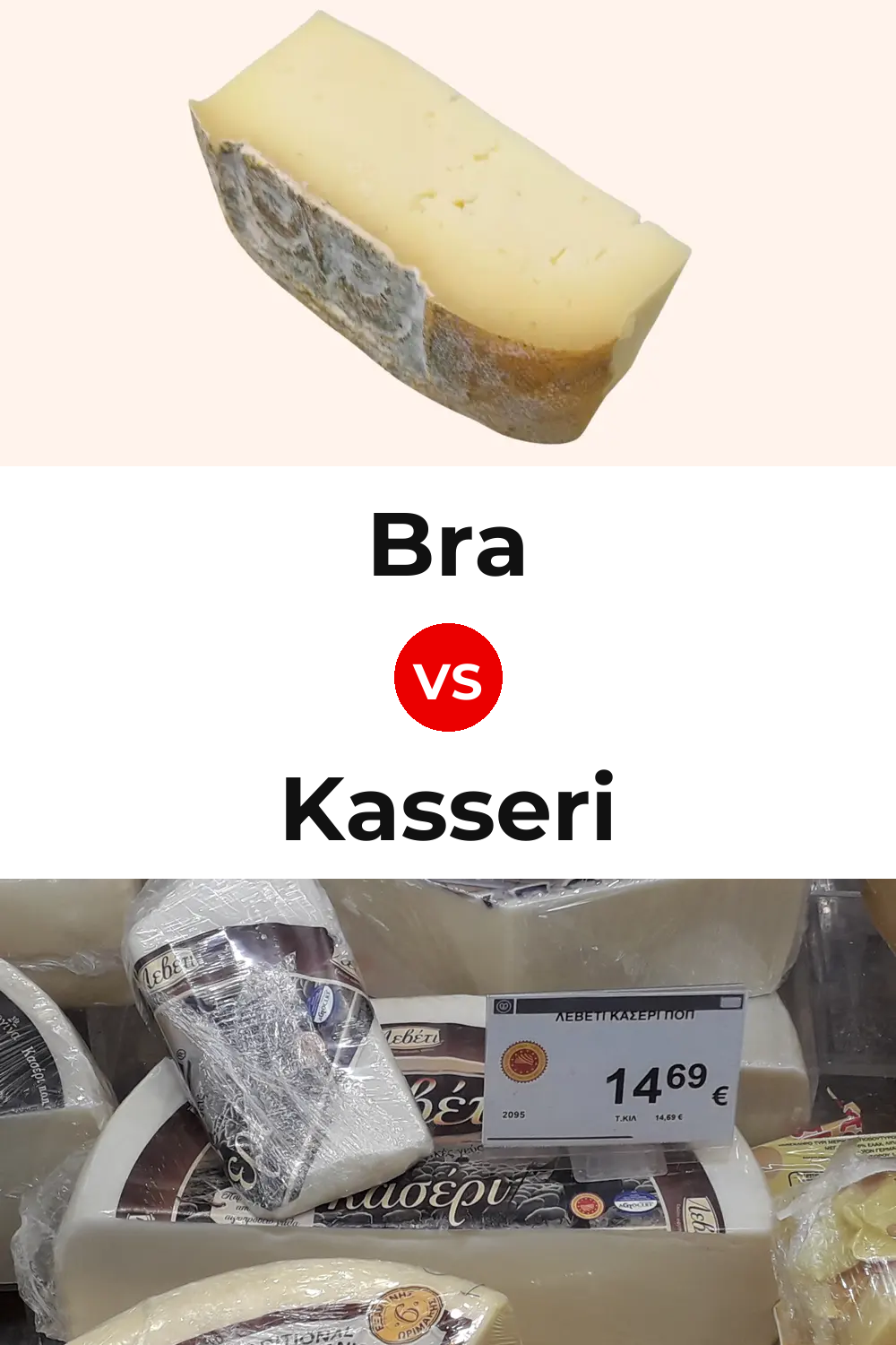 Bra Cheese vs Kasseri Cheese Pinterest comparison