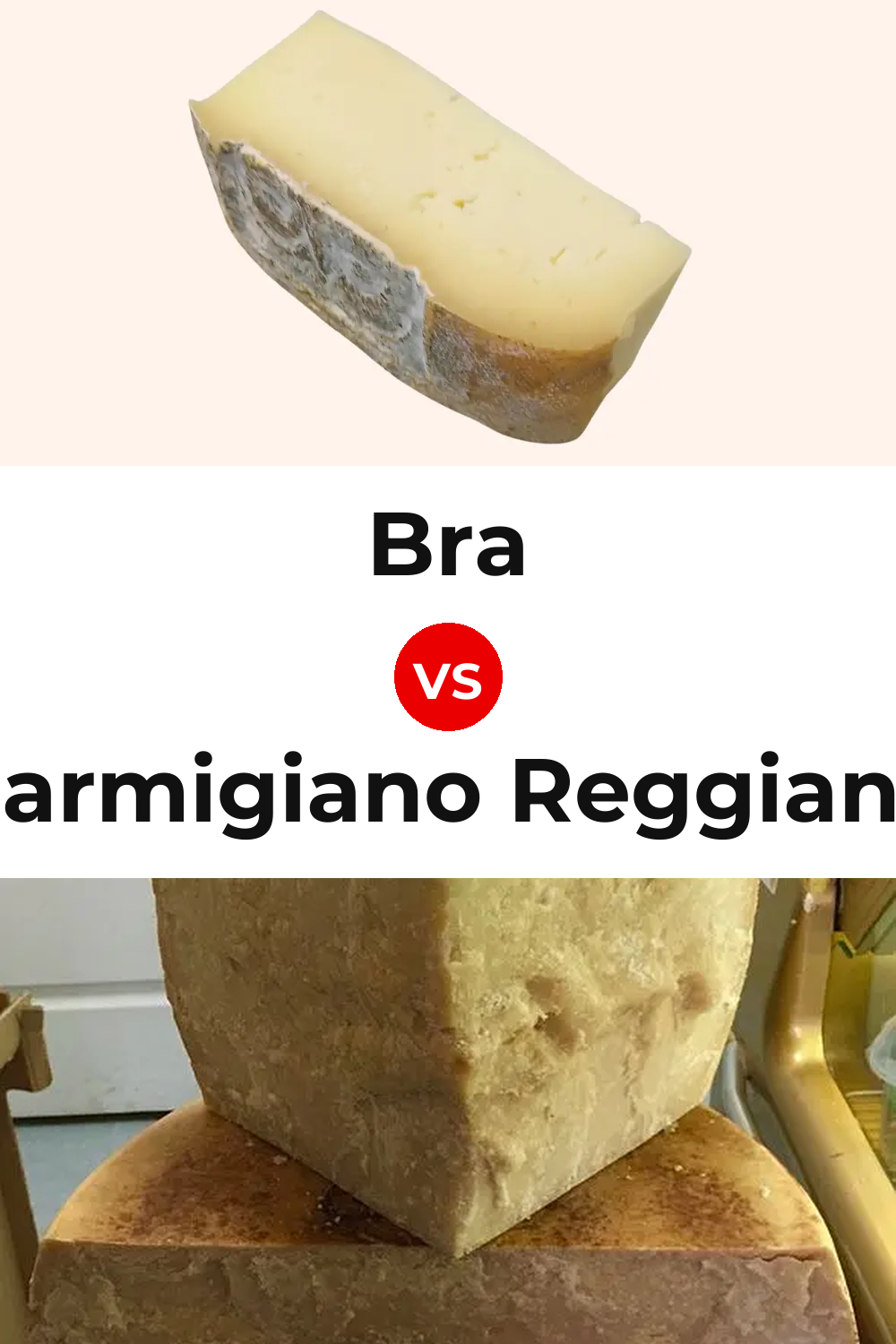 Bra Cheese vs Parmigiano Reggiano Cheese Pinterest comparison