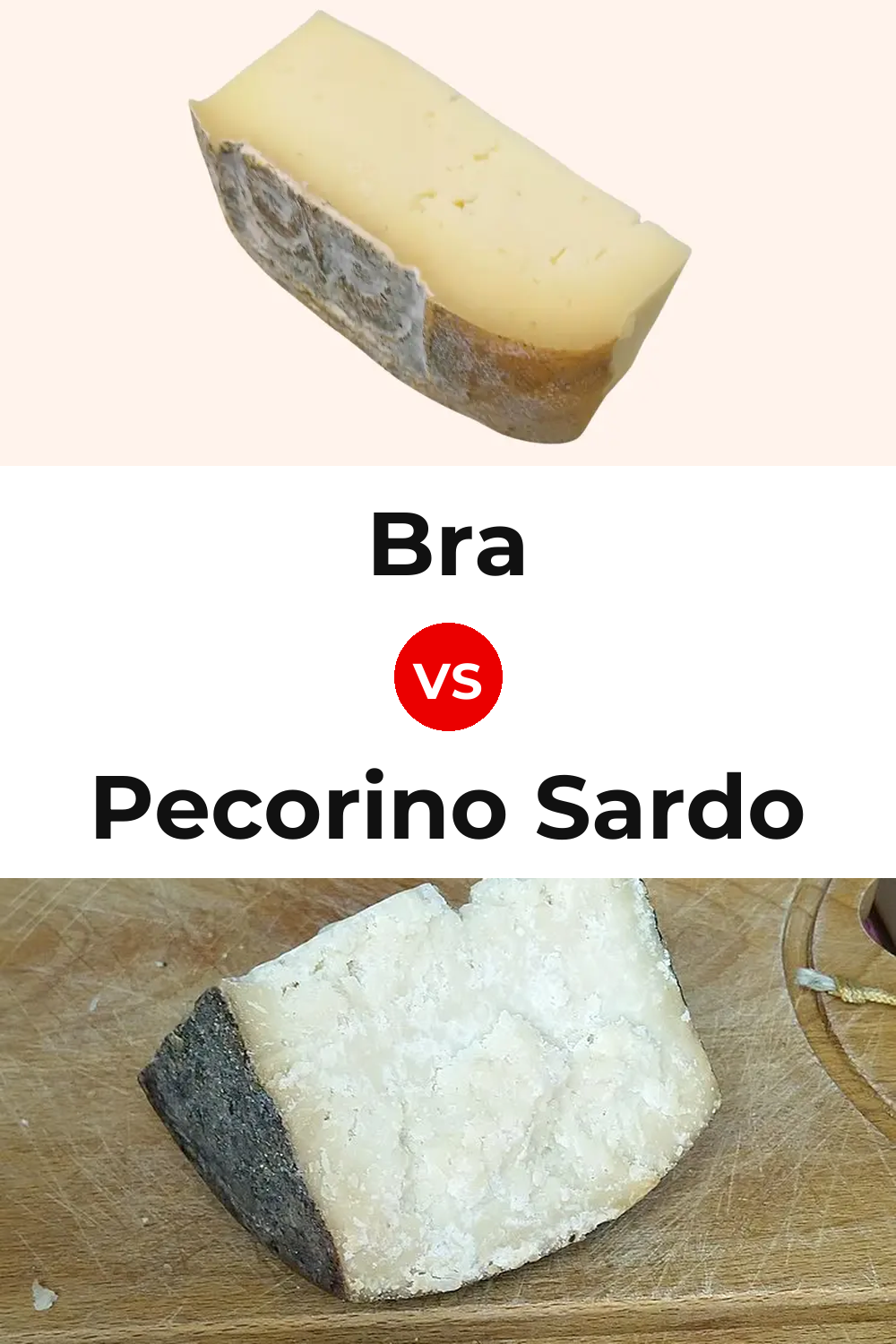 Bra Cheese vs Pecorino Sardo Cheese Pinterest comparison
