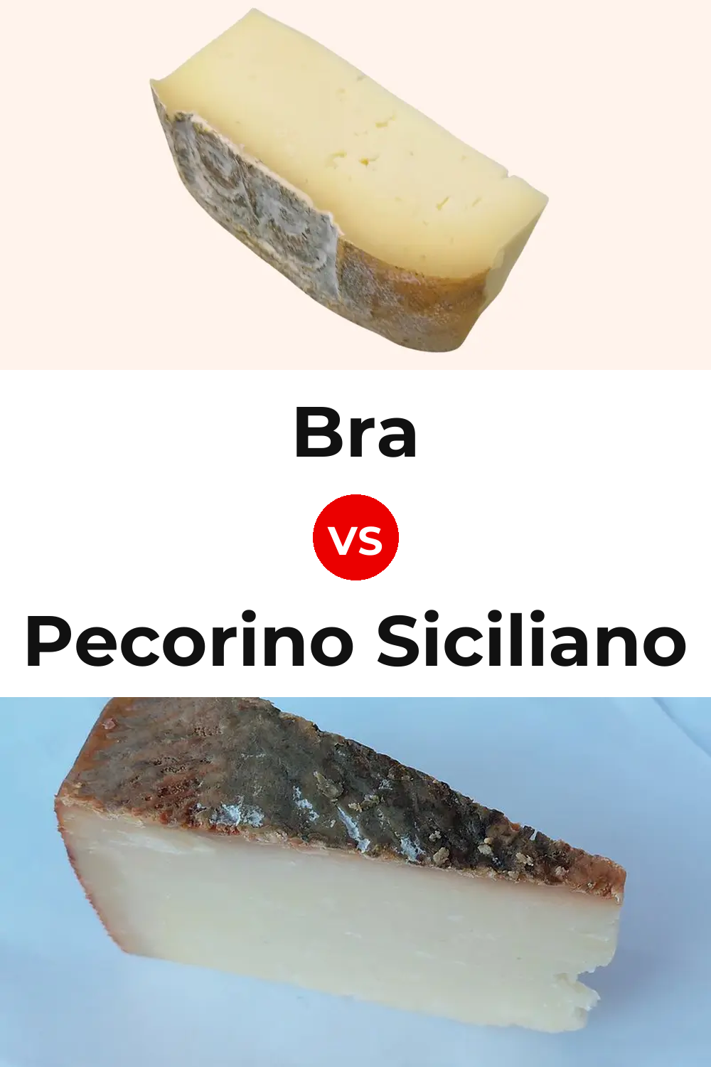 Bra Cheese vs Pecorino Siciliano Cheese Pinterest comparison