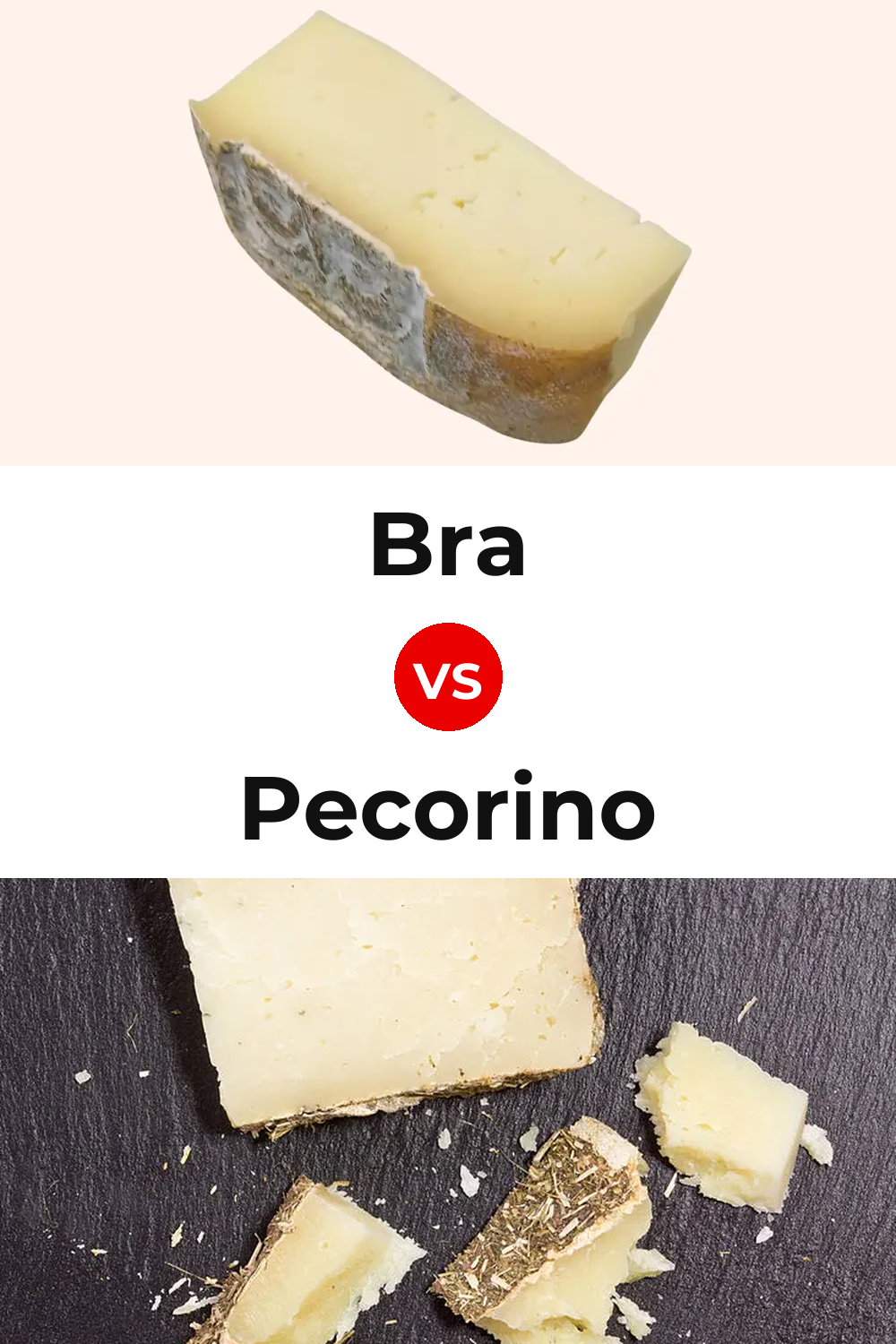 Bra Cheese vs Pecorino Cheese Pinterest comparison