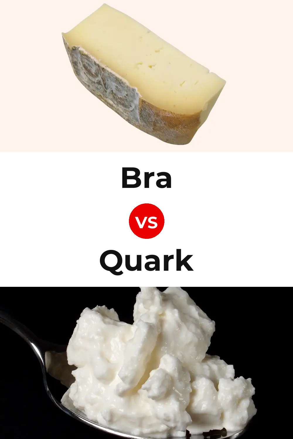 Bra Cheese vs Quark Cheese Pinterest comparison
