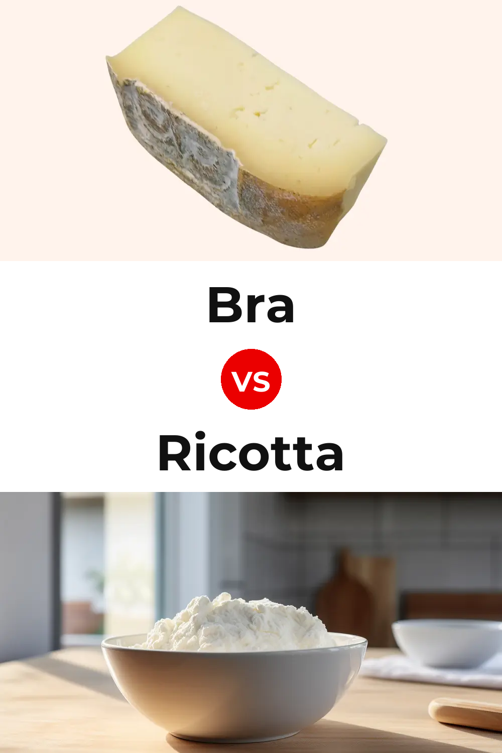 Bra Cheese vs Ricotta Cheese Pinterest comparison