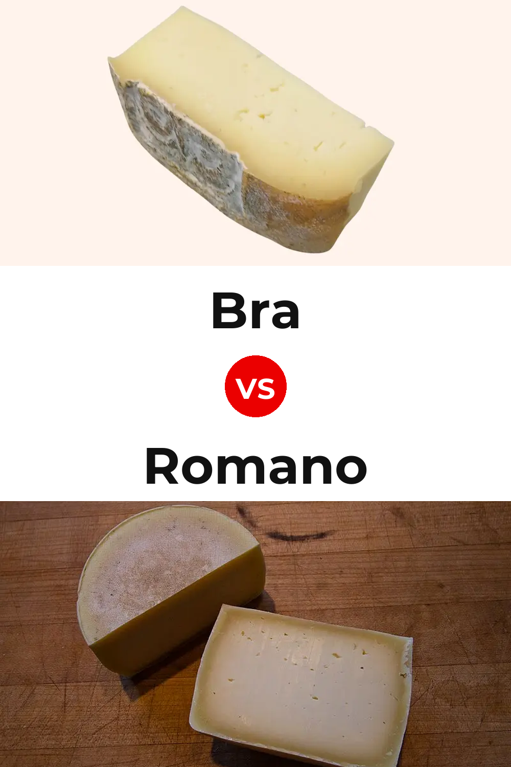 Bra Cheese vs Romano Cheese Pinterest comparison