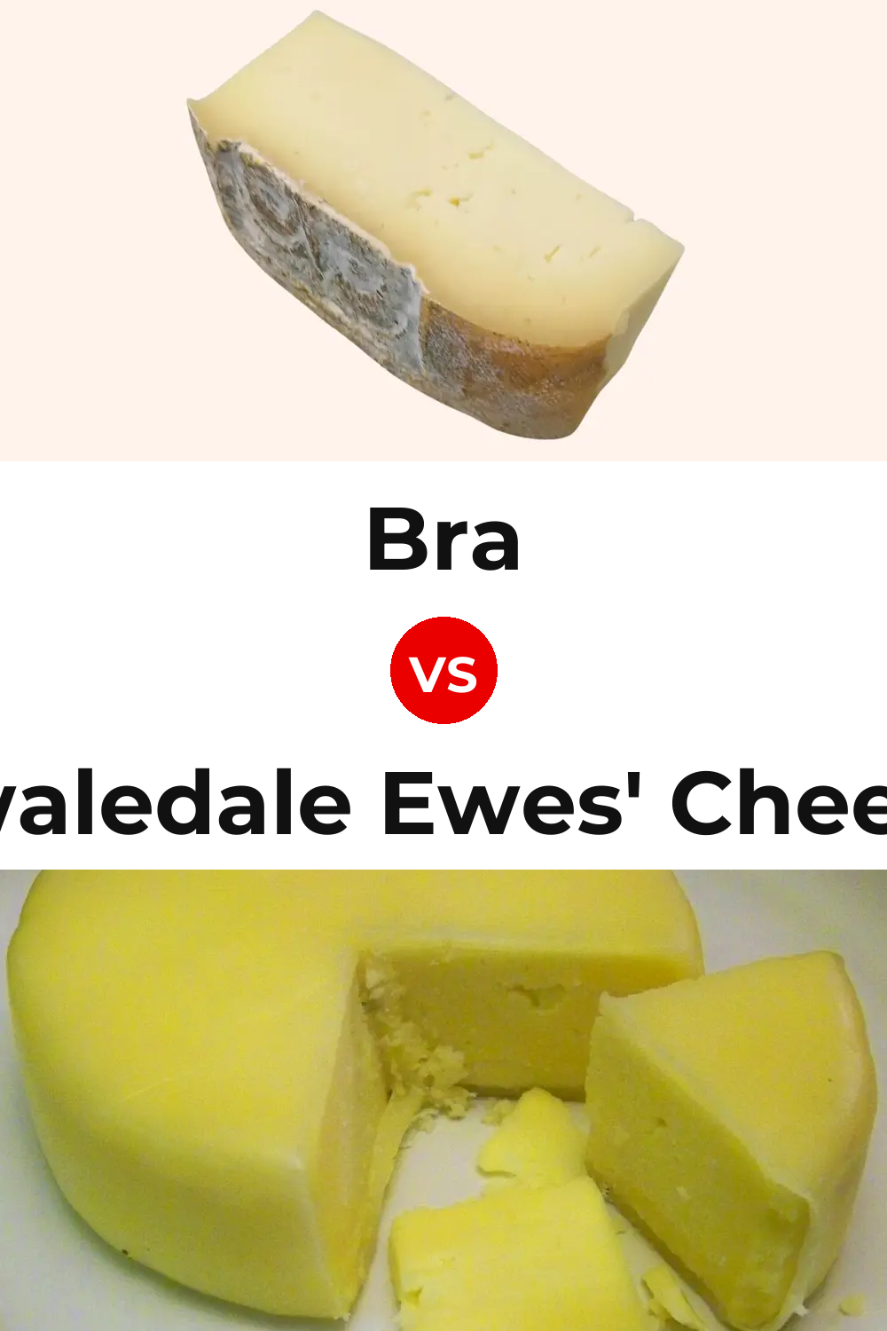 Bra Cheese vs Swaledale Ewes' Cheese Pinterest comparison