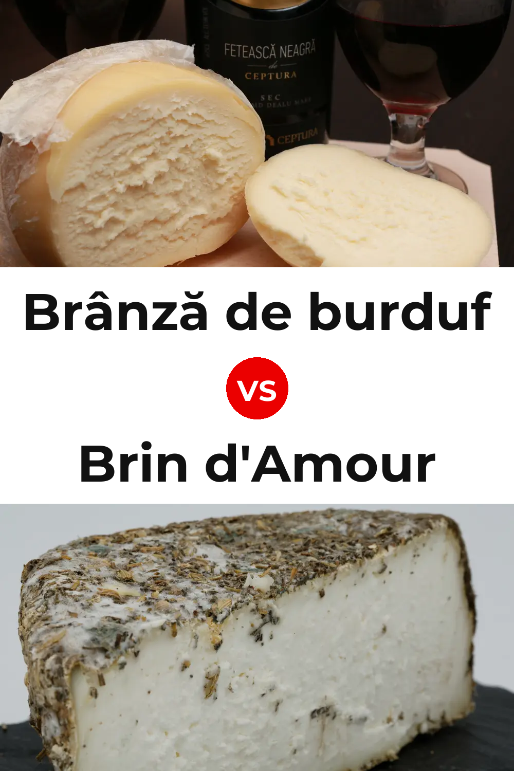 Brânză de burduf Cheese vs Brin d'Amour Cheese Pinterest comparison