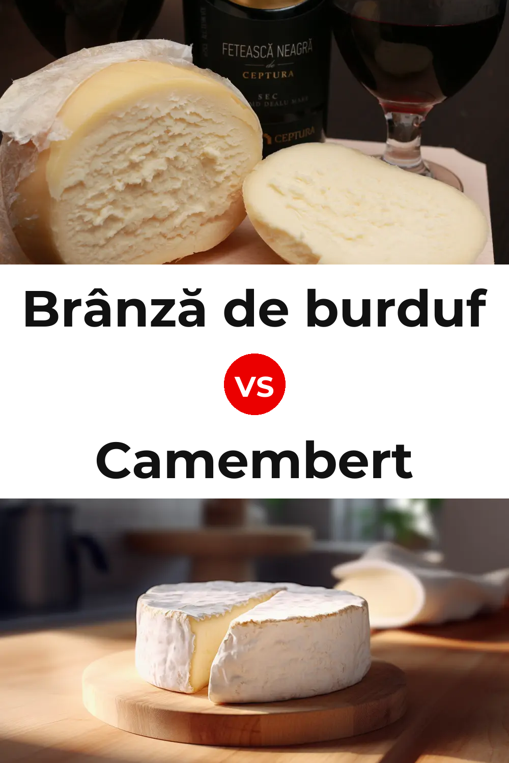 Brânză de burduf Cheese vs Camembert Cheese Pinterest comparison