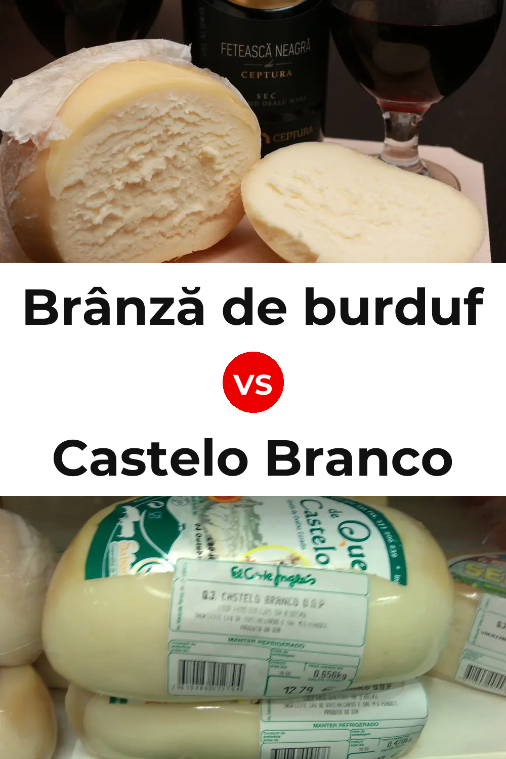 Brânză de burduf Cheese vs Castelo Branco Cheese Pinterest comparison