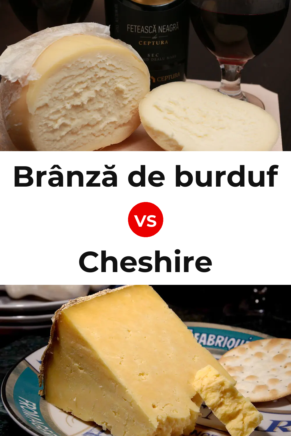 Brânză de burduf Cheese vs Cheshire Cheese Pinterest comparison