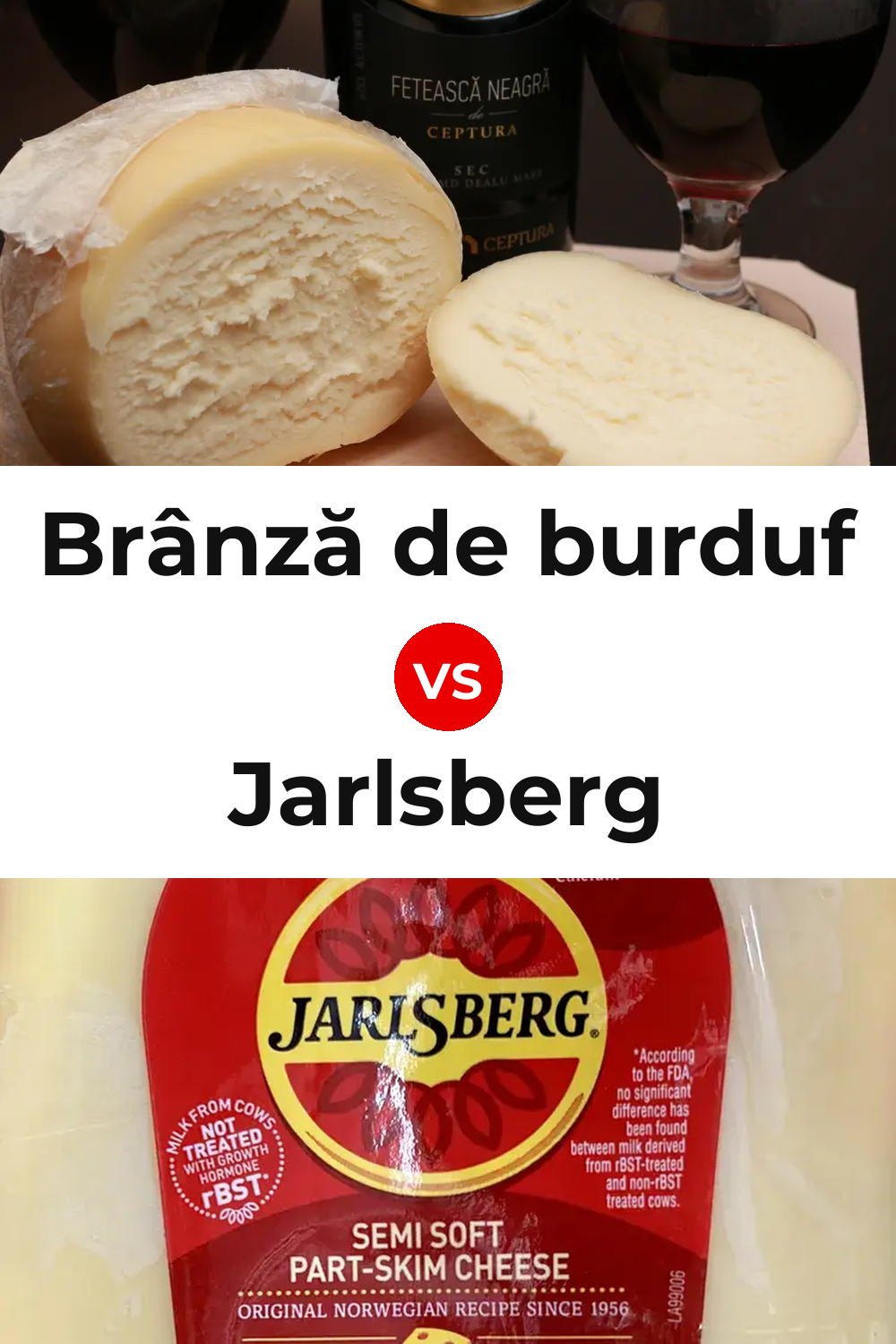 Brânză de burduf Cheese vs Jarlsberg Cheese Pinterest comparison