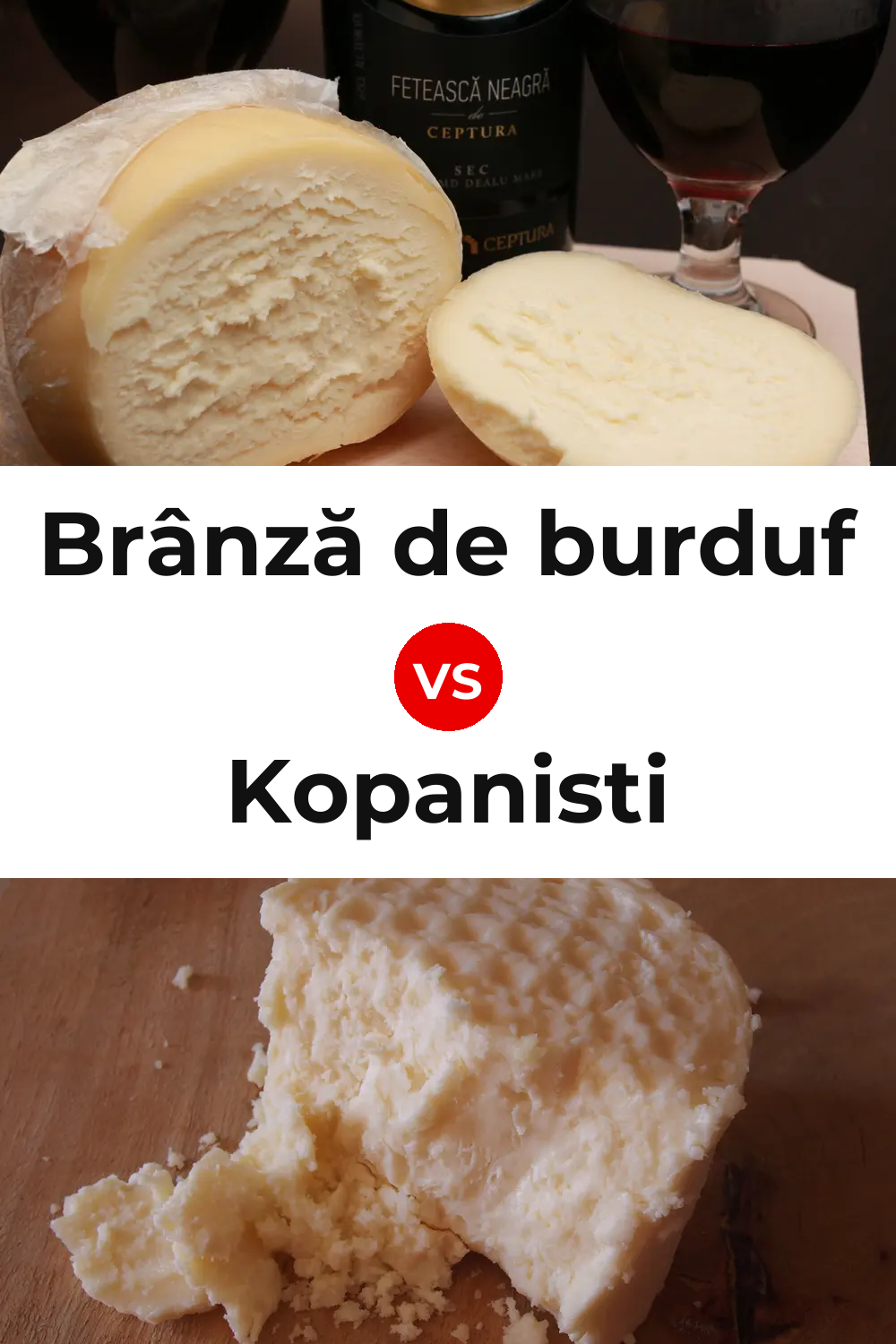 Brânză de burduf Cheese vs Kopanisti Cheese Pinterest comparison