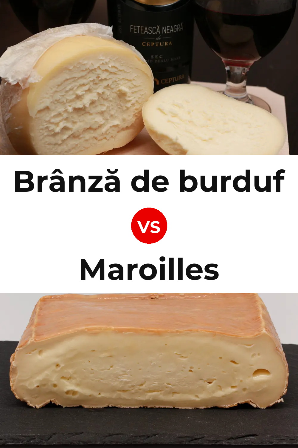Brânză de burduf Cheese vs Maroilles Cheese Pinterest comparison