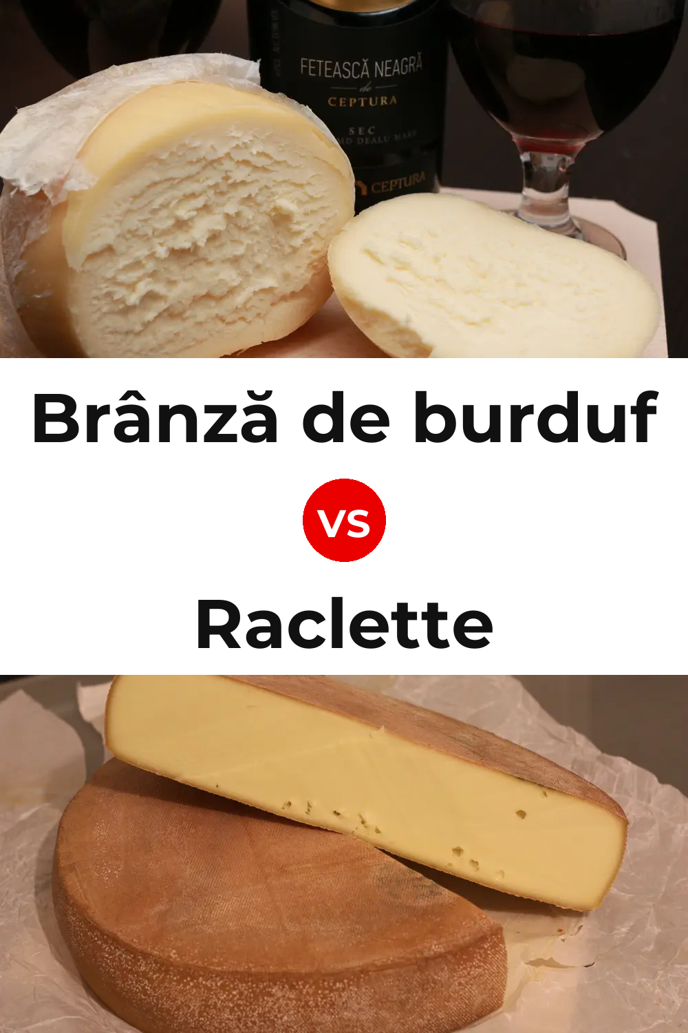 Brânză de burduf Cheese vs Raclette Cheese Pinterest comparison