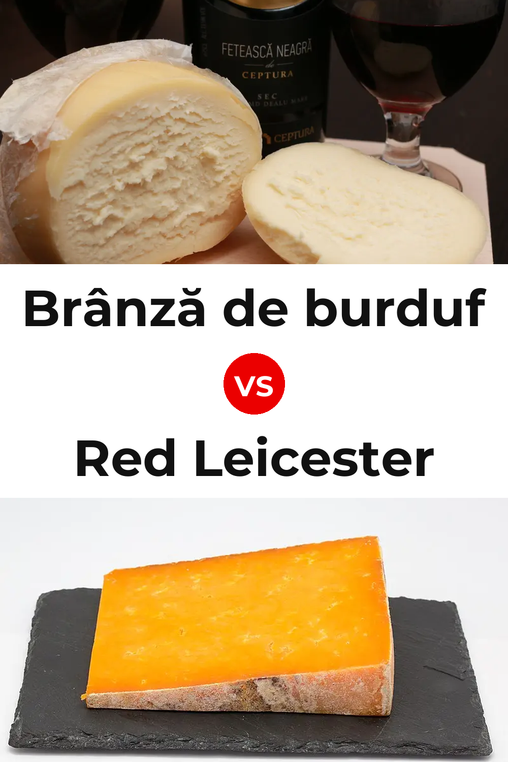 Brânză de burduf Cheese vs Red Leicester Cheese Pinterest comparison