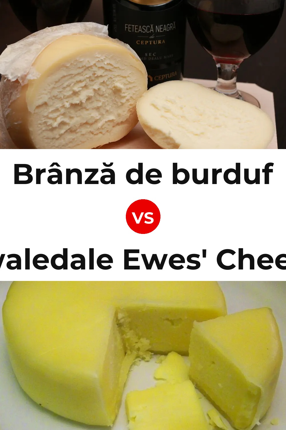 Brânză de burduf Cheese vs Swaledale Ewes' Cheese Pinterest comparison