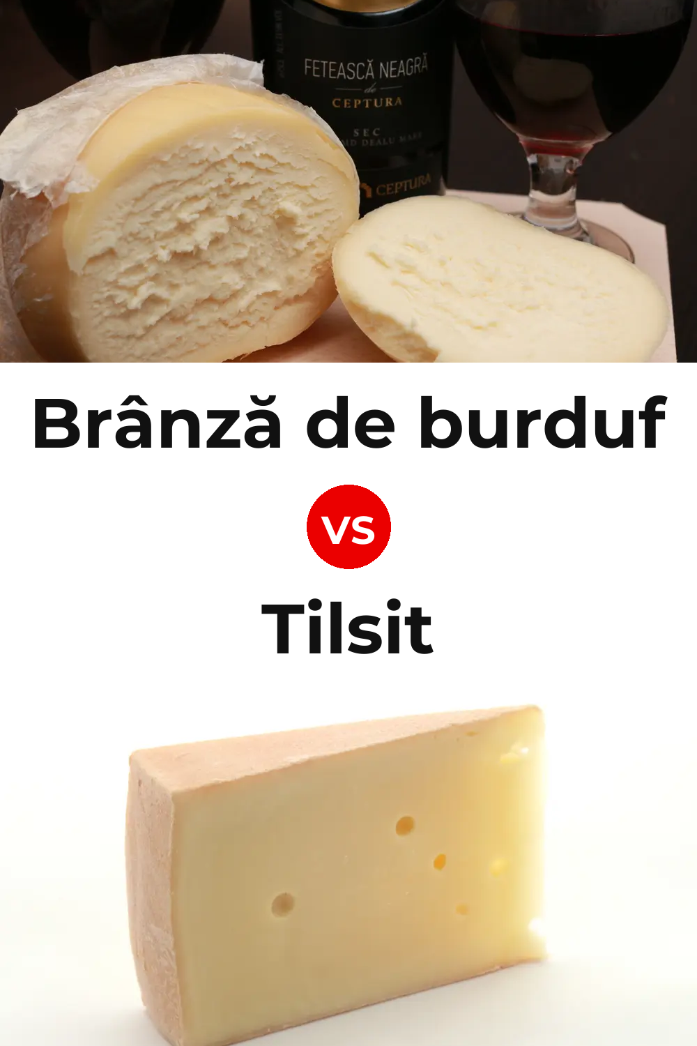 Brânză de burduf Cheese vs Tilsit Cheese Pinterest comparison