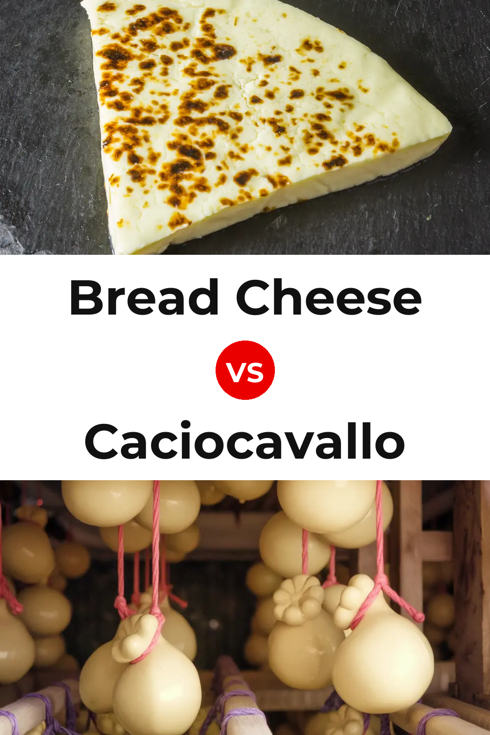 Bread Cheese vs Caciocavallo Cheese Pinterest comparison