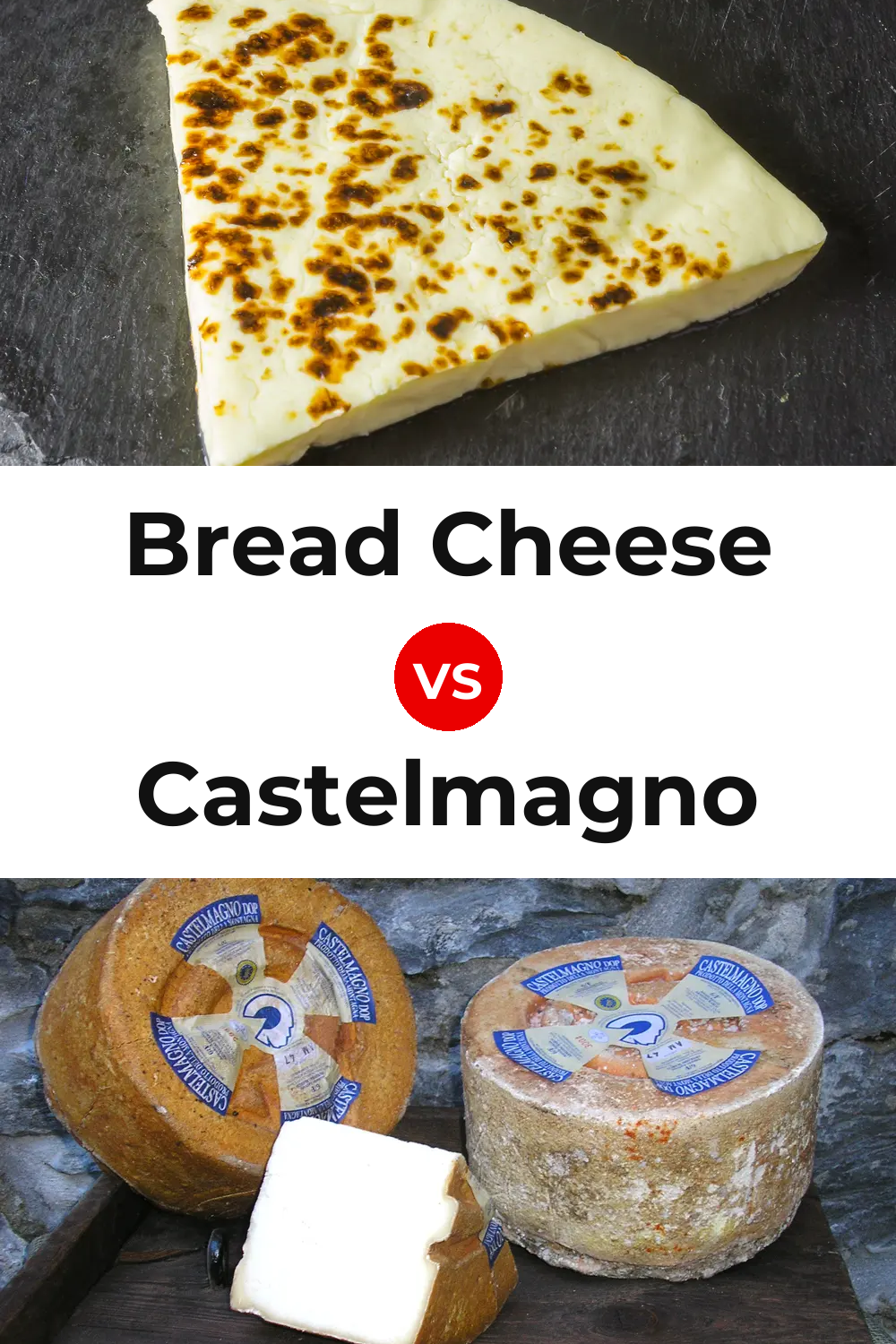 Bread Cheese vs Castelmagno Cheese Pinterest comparison