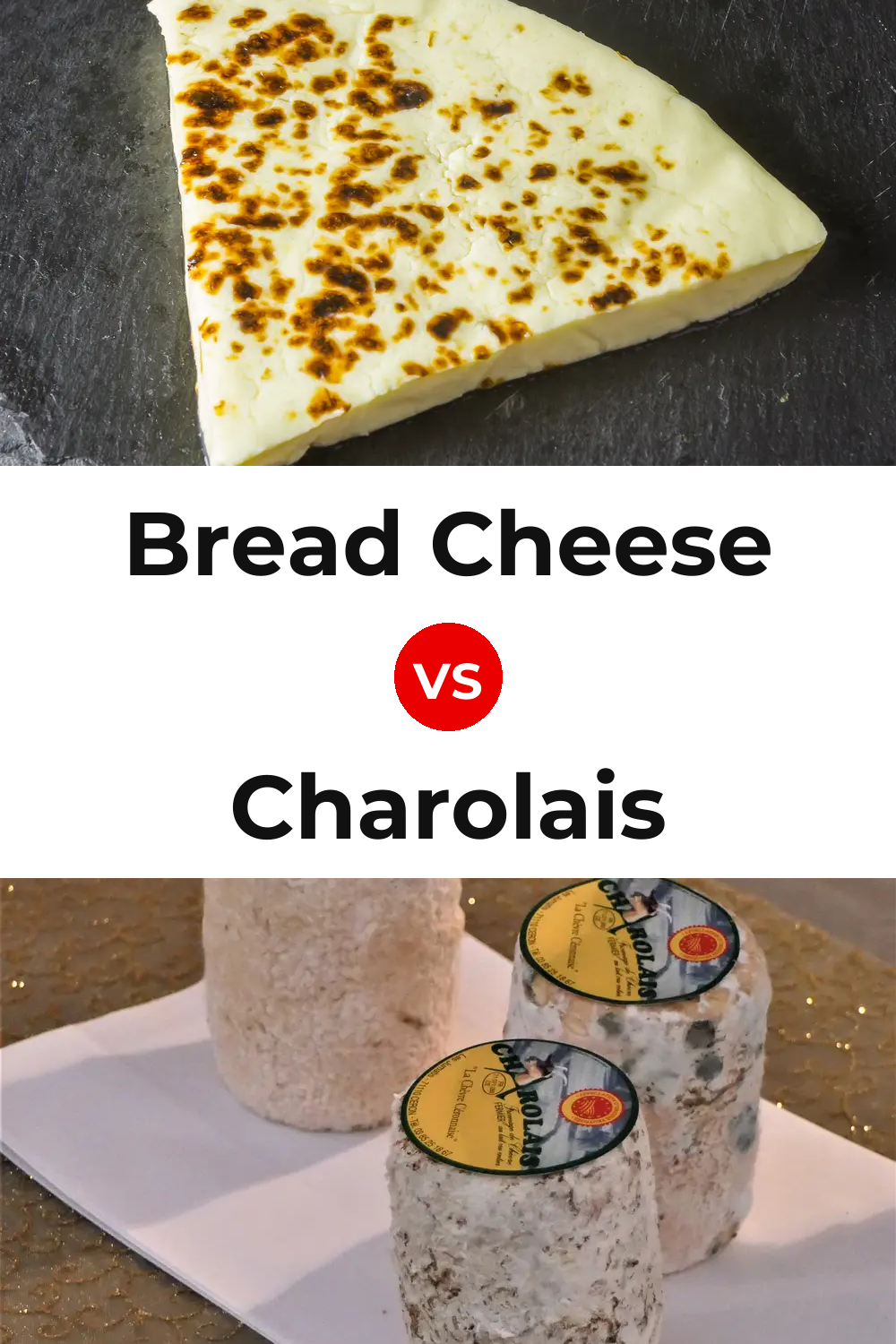 Bread Cheese vs Charolais Cheese Pinterest comparison