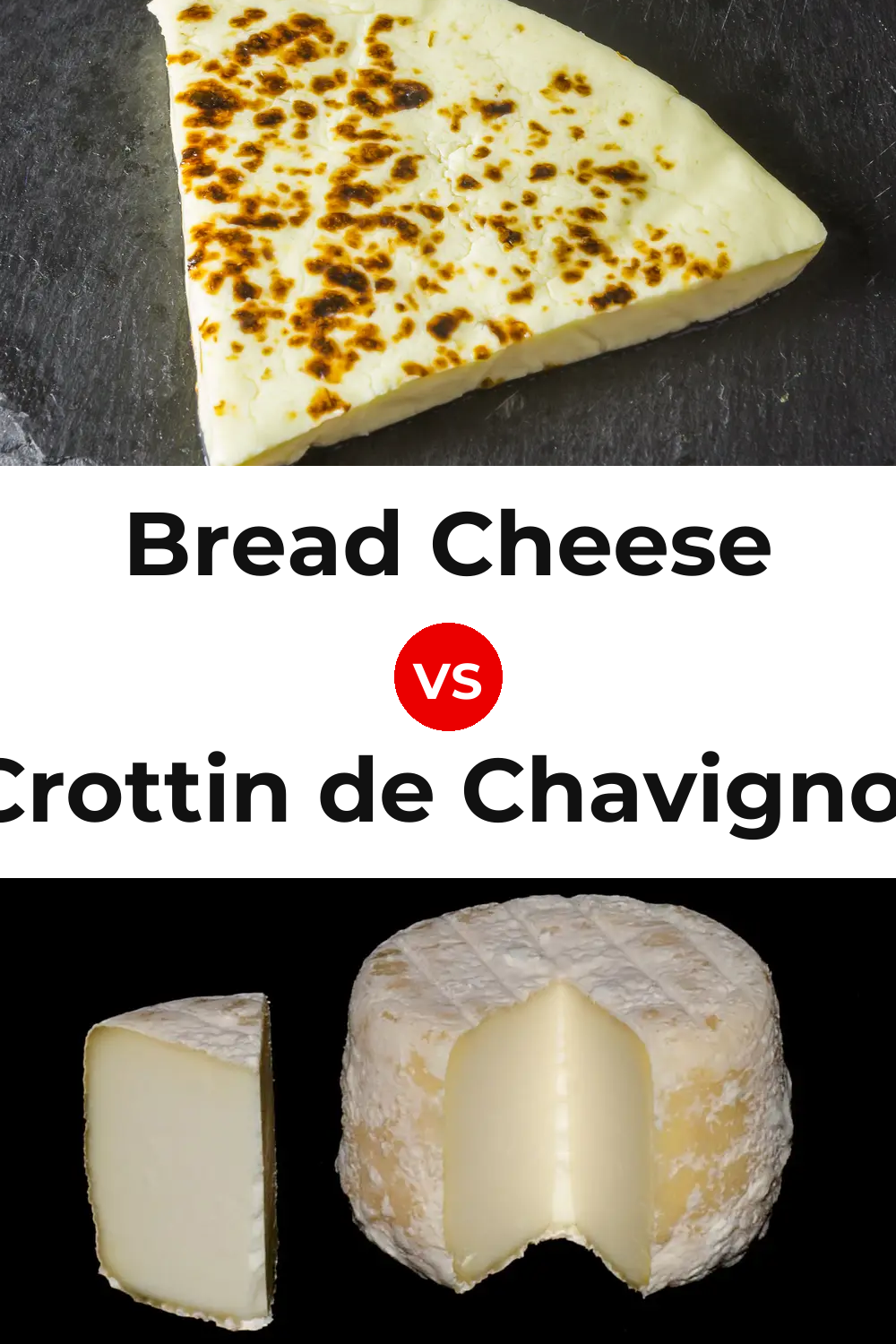 Bread Cheese vs Crottin de Chavignol Cheese Pinterest comparison