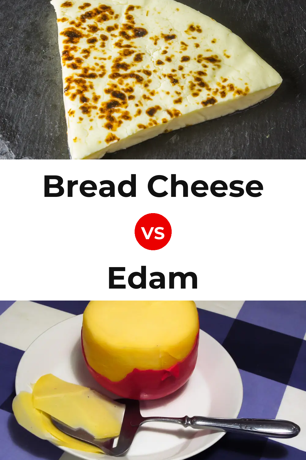 Bread Cheese vs Edam Cheese Pinterest comparison