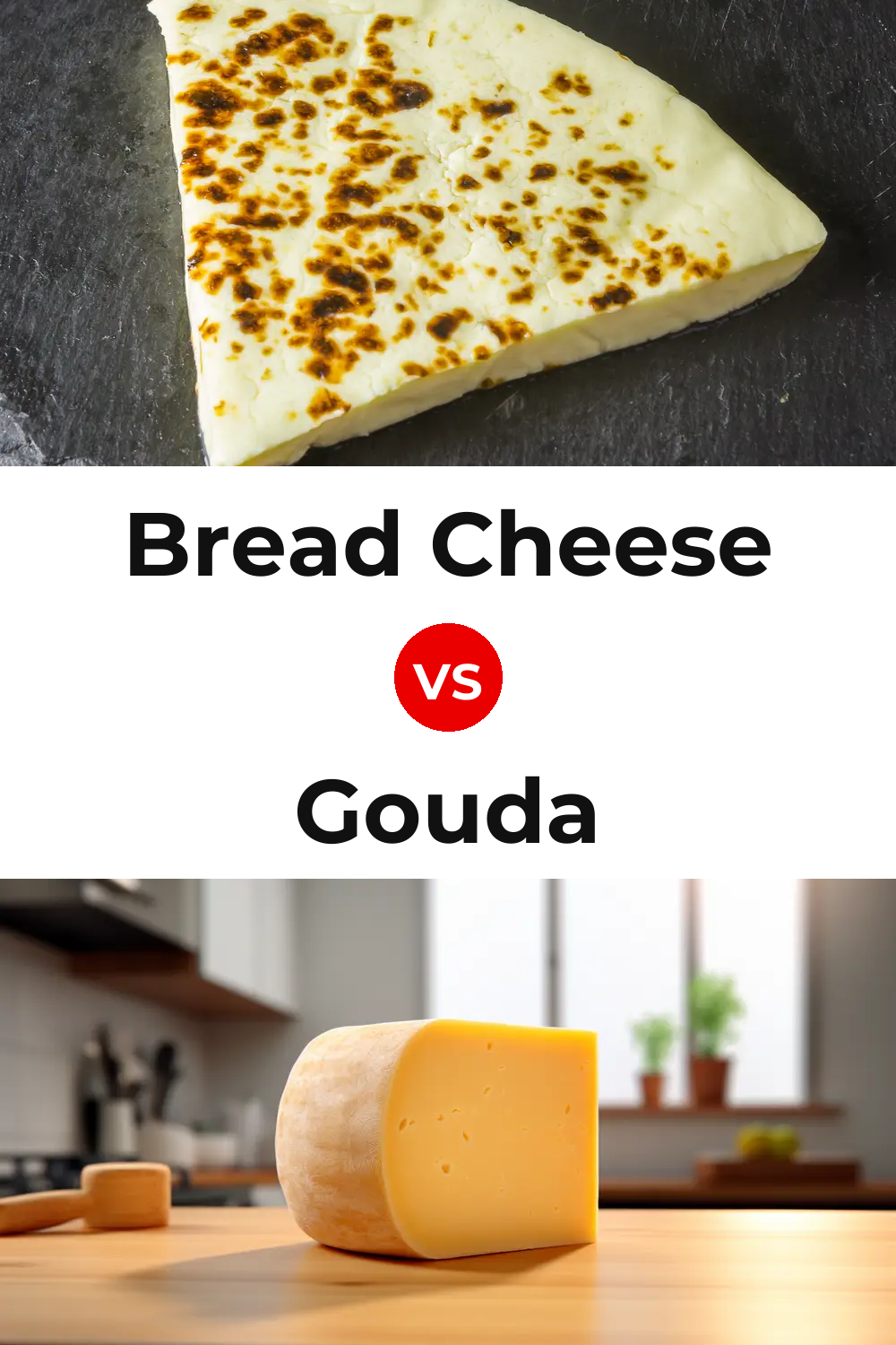 Bread Cheese vs Gouda Cheese Pinterest comparison