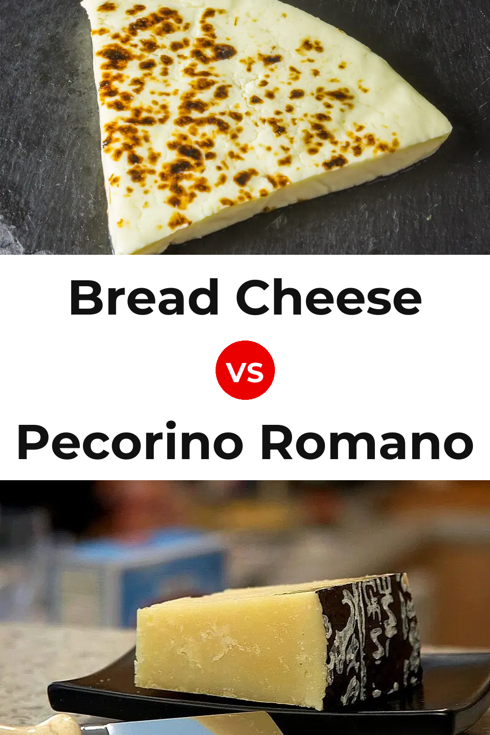 Bread Cheese vs Pecorino Romano Cheese Pinterest comparison
